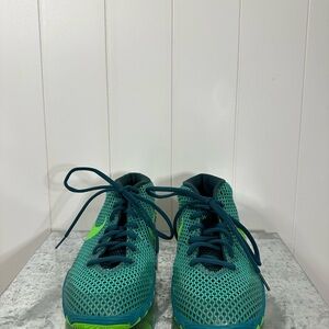 Nike Kids' Aqua and Lime Sneakers